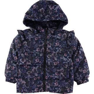 NAME IT Blomstret Puffer Melody Dark Sapphire