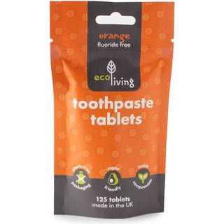 EcoLiving Tandpasta Tabletter Orange Fluorfri 125 stk.