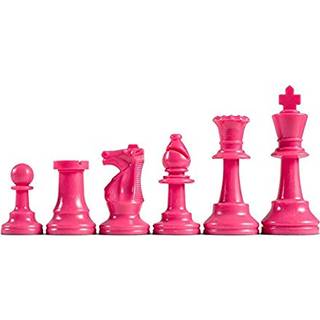 Vi spil farver lyse plastik staunton turnering skak stykker med 3,75 tommer. Konge - halv skak s?t skakstykker kun lyser?d