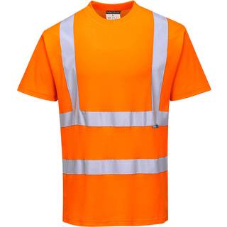 Bomulds komfort kortærmet t-shirt - Orange (Størrelse: L)