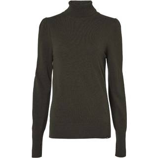 Chevalier Agnes Rollneck Uld Pullover Kvinder Læder Brun 38W