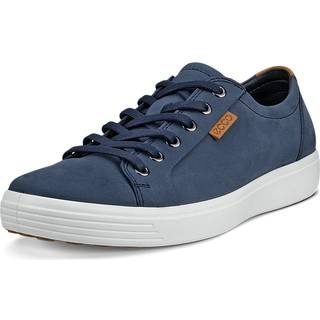 ECCO Soft 7 M - Sneakers i nubuck til herrer - Blå - Size: 50 (UK 14.5)