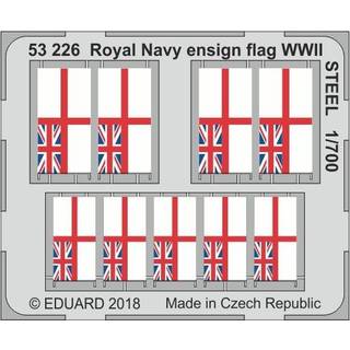 Royal Navy ensign flag WWII STEEL