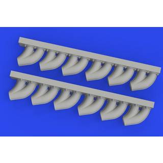 P-39 exhaust stacks rounded PRINT 1/48