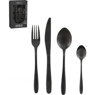 Cutlery bestiksæt 16 dele sort