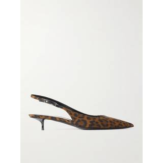 Saint Laurent Cherish 30 leopard-print slingback pumps - multicoloured - EU 37.5