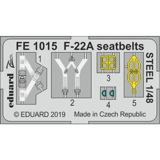 F-22A seatbelts STEEL for Hasegawa