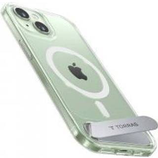 TORRAS iPhone 15 - Pstand Hybrid Cover m. Ståfunktion - MagSafe Kompatibel - Gennemsigtig