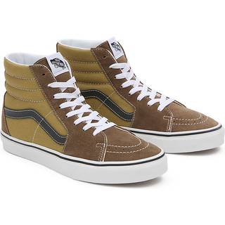 Vans - Sk8-Hi Canvas Suede Shoes, Man, Brown, Size: 39 - Brown - 39