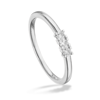 Scrouples Ring - Kleopatra - Alliance ring 14kt hvidguld med brillanter 0,12ct - 7336,3