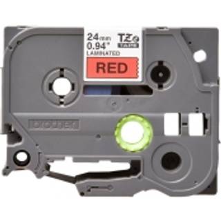 Brother TZE-451 etiketbånd Sort på rød TZ