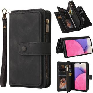 SKALO Samsung A53 5G Big Wallet 17-RUM Pungetui - Sort