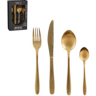 Cutlery bestiksæt 16 dele guldfarvet