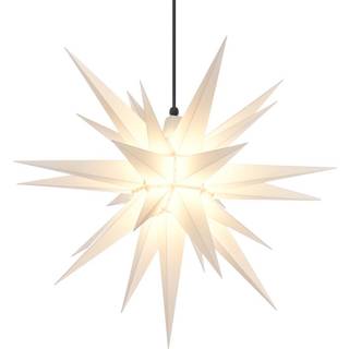 Herrnhuter stjerne - 68cm - Hvid - Plast - Uden Ophæng