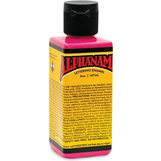 Alpha 6 Alphanamel - Hot Pink - Emaljemaling til Pinstriping -skiltmaling Bogstaver Fine Art 36 Farver Flere størrelser 5 oz