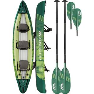 Aqua Marina Ripple Oppustelig 3 Personers Kano - Komplet pakke