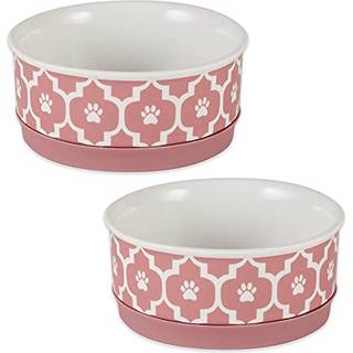 Knoglet tør gitteropsamling Pet Bowl & Canister Small Set 425X2 inches Rose 2 Piece