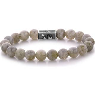 Rebel & Rose Armband Labradorite Shield 925 RR-8S005-S-L Herren
