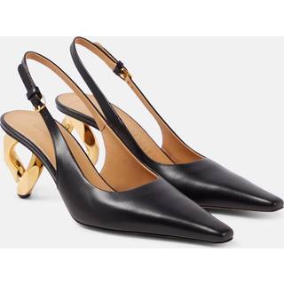 JW Anderson Chain Heel leather slingback pumps - black - EU 35