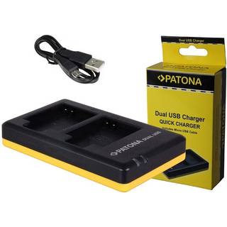 Dual hurtigoplader til Canon NB-6L, NB6L