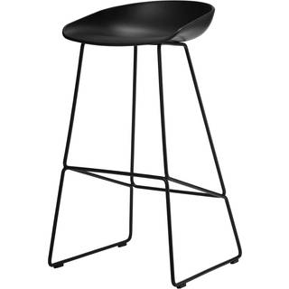 Hay Aas 38 2.0 Barstol 75 Cm Rustfrit Stål / - Barstole Genanvendt Polypropylen Sort - AA076-D168-AA51