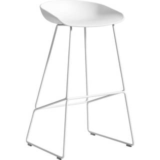 Hay Aas 38 2.0 Barstol 75 Cm Rustfrit Stål / - Barstole Genanvendt Polypropylen Hvid - AA077-D159-AA51