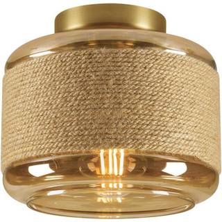 SLV Pantilo Rope 19 loftlampe, brun/amber/guld, glas