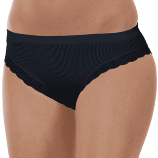 Feline rib trusse m/ blonde - sort - L/XL - Tim & Simonsen