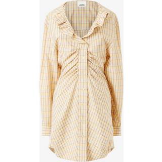 Isabel Marant Coral checked cotton and silk minidress - yellow - S