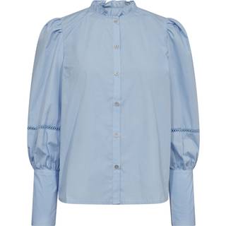 Co Couture BonnieCC Lace Sleeve Shirt Pale Blue 35327