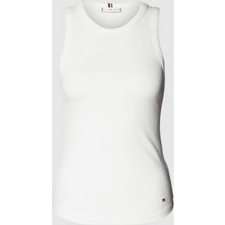 Slim 5X2 Rib Tanktop, Ecru, L