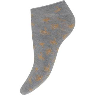 Decoy Sneaker Sock Bamboo - Grå/guld Str. 37-41