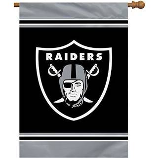NFL Oakland Raiders 1 Sided House Banner 28 """" X 40 """"/Team Color
