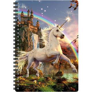 3D Livelife Notebook - Unicorn Evening Star fra Deluxebase. 80 SIDE LEJED LENTICULAR 3D Unicorn Notebook. 8,5 x 5,5 tommer. Skole eller arbejdsop
