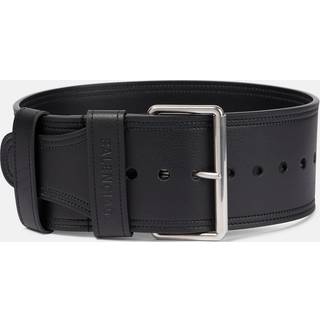 Balenciaga Force leather belt - black - 85CM