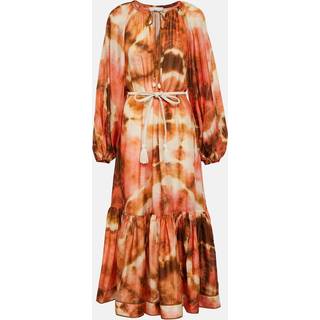 Zimmermann Vacay tie-dye silk midi dress - multicoloured - S