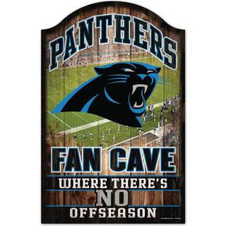 Carolina Panthers Wood Sign - 11 """" X17 """" Fan Cave Design