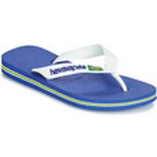 Havaianas Havaianas Blue Brasil Logo Mini Me Sandals