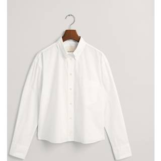 GANT Dame Regular fit klassisk poplin-skjorte (46) Hvid