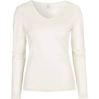 Damella Silk Long Sleeve - Ivory-2 - Medium