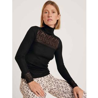 Silky Wool Glam Top long-sleeve