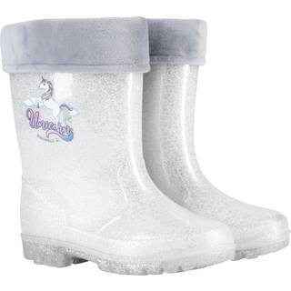 Equipage - Junior Light Glitter Gummistøvler - Sølv / 26