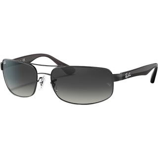 Ray - Ban Mand RB3445 RB3445 006/11 Solbriller Metal Sort Grå Firkantet Normal Skygge