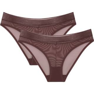 Triumph 2-pak Tempting Sheer Highleg Tai - Darkbrown - X-Large * Kampagne *
