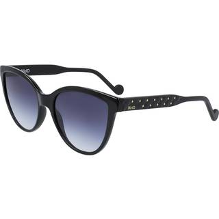 Liu Jo Kvinde LJ741S 001 Solbriller Acetat Sort Blå Cat Eye Skygge