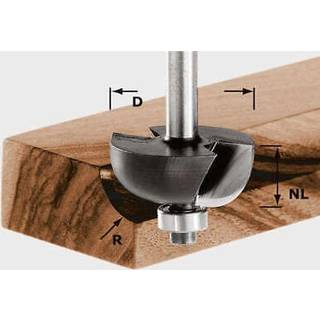 Festool hulkehlfræser       *U HW S8 D25,5/R 6,35 m/8 skaft 491018