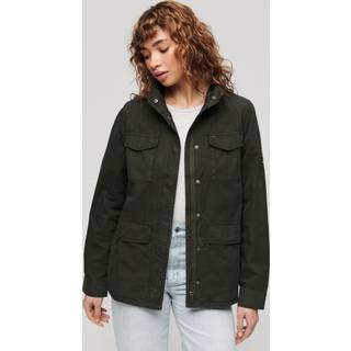 Superdrytil kvinder. W5011681A Militærjakke med udsmykning St Tropez M65 grøn (M), Casual, Bomuld, Lange ærmer