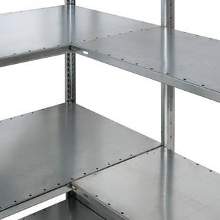 Følgesektion Boltless lagerreol, rygkryds 2000x750x400 250 kg/hylde