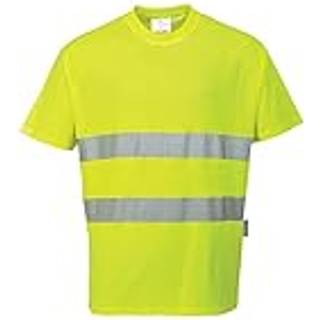 Bomulds komfort t-shirt - Gul (Størrelse: 4XL)