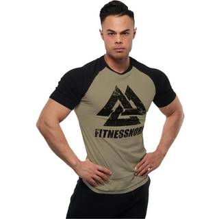 FITNESSNORD RAGLAN TEE ARMY/BLACK-S